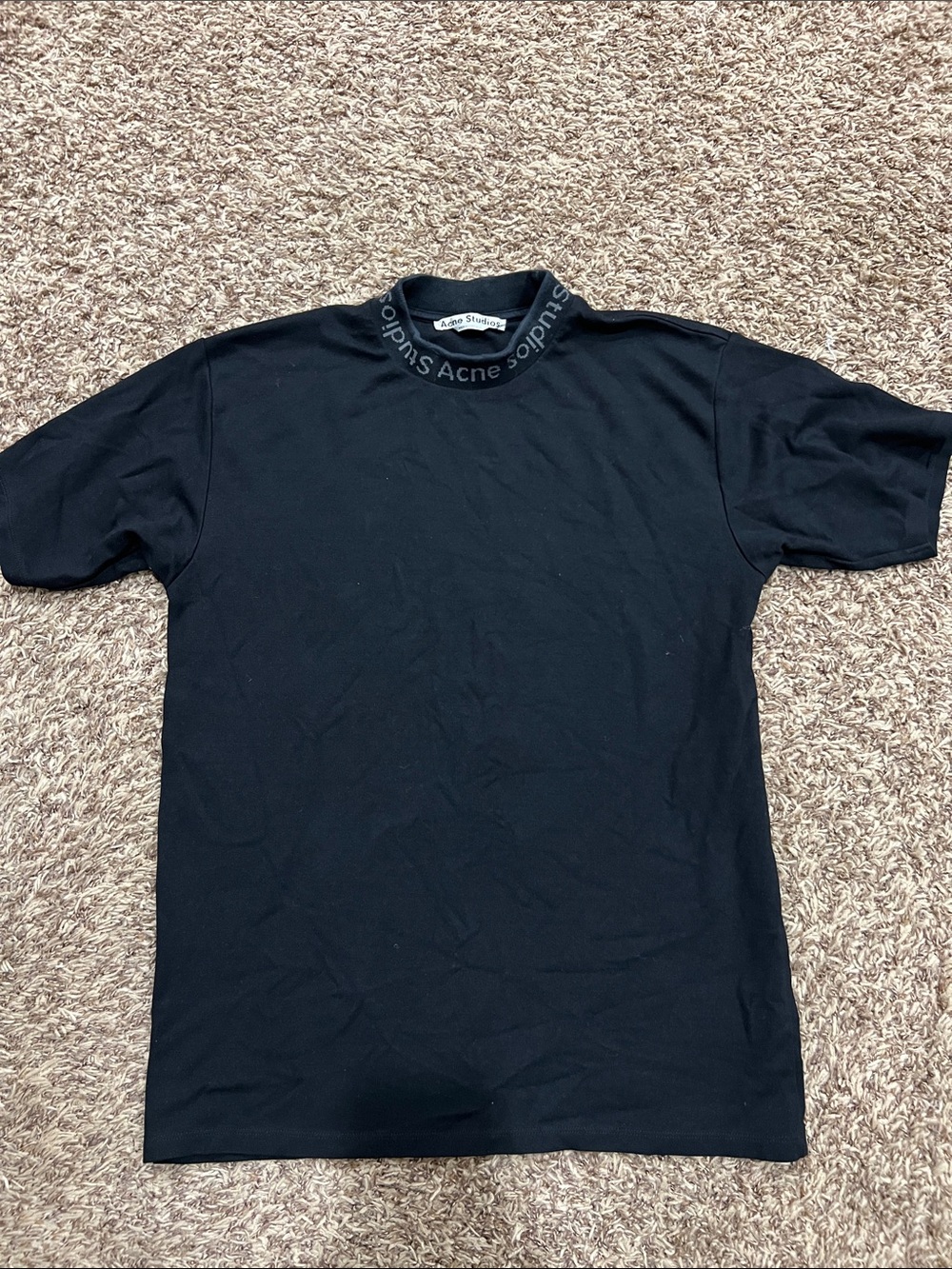 Men's Acne Studios Navid black logo shirt sz XS